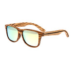 Men's Solana Sunglasses // Brown Frame + Green Lens