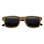 Men's Tide Sunglasses // Brown Frame + Black Lens (Brown Frame // Gold Yellow Lens)