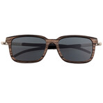 Unisex Doumia Sunglasses // Brown Frame + Black Lens