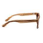 Men's Solana Sunglasses // Brown Frame + Green Lens