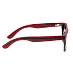 Men's Solana Sunglasses // Red Frame + Silver Lens