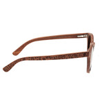 Unisex Copacabana Sunglasses // Red Frame + Brown Lens