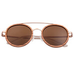 Unisex Binz Sunglasses // Brown Frame + Brown Lens