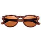 Unisex Copacabana Sunglasses // Red Frame + Brown Lens