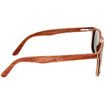 Men's Pacific Sunglasses // Brown Frame + Blue Lens