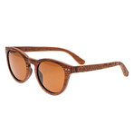 Unisex Copacabana Sunglasses // Red Frame + Brown Lens