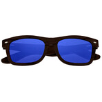 Men's Maya Sunglasses // Brown Frame + Blue Lens