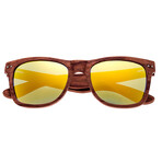 Men's Cape Cod Sunglasses // Red Frame + Orange Lens