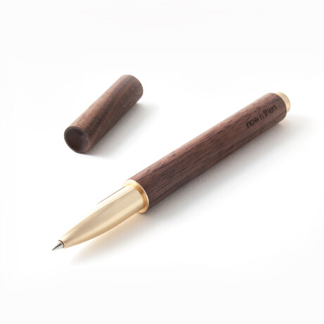 Retro-Essential Pen //  Walnut (Coated Brass)