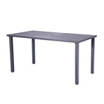 Nusa Rectangle Slat Top Outdoor Dining Table // 33" x 62"