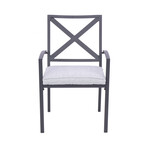 Nusa X-Back Outdoor Armchair + Cushion // Set of 2