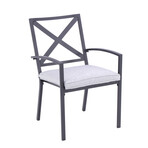 Nusa X-Back Outdoor Armchair + Cushion // Set of 2