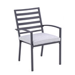 Nusa Slat-Back Outdoor Armchair + Cushion // Set of 2