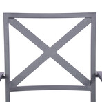 Nusa X-Back Outdoor Armchair + Cushion // Set of 2