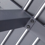 Nusa Round Slat Top Outdoor Dining Table // 42"