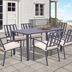 Nusa Ladder-Back Outdoor Armchair + Cushion // Set of 2