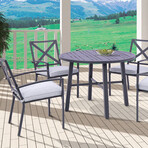 Nusa X-Back Outdoor Armchair + Cushion // Set of 2