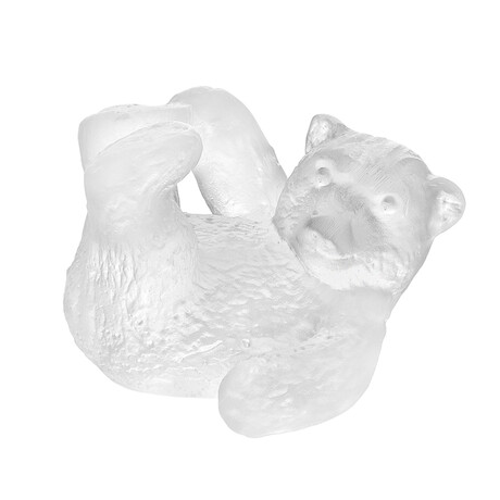 Mini Bear Pâte De Cristal Statue // White // Store Display