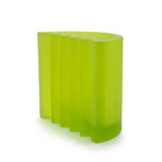 Zigzag Pâte De Cristal Vase // Green // Store Display