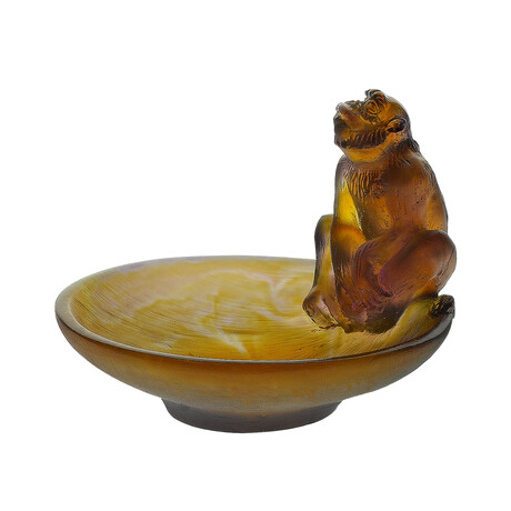 Horoscope Monkey Pâte De Cristal Bowl // Purple // Store Display