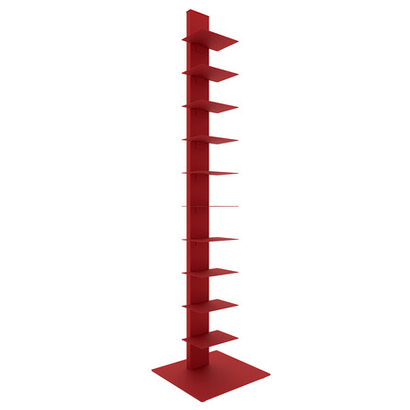 Sapiens Bookcase Tower // 60" // Red