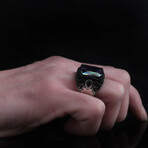 925 Sterling Silver Mystic Topaz Stone Ring // V2 (6.5)