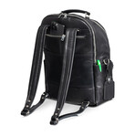 Leather Backpack Rucksack // Black