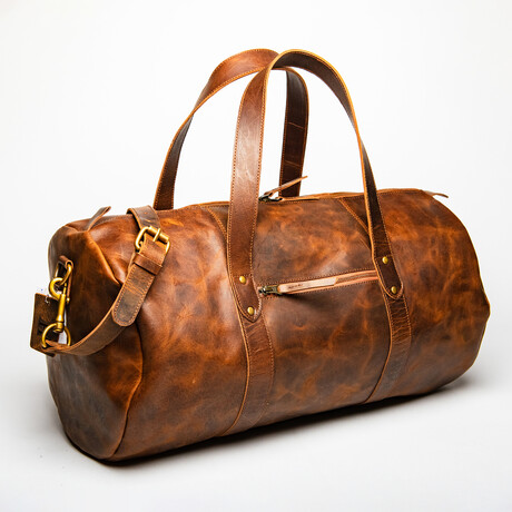 Leather Gym Bag 20" // Brown