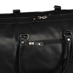 Tourist Leather Duffel Bag 21" // Black