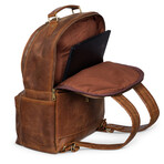 Leather Backpack Rucksack // Distressed Brown