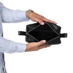 Leather Dopp Kit // Black