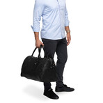 Woven Leather Duffle // Black Lining