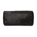 Woven Leather Duffle // Black Lining