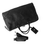 Woven Leather Duffle // Black Lining