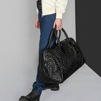 Woven Leather Duffle // Black Lining