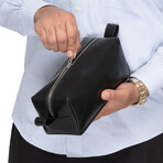 Leather Dopp Kit // Black