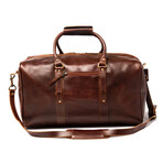 Leather Luggage Bag 20" // Antique Brown
