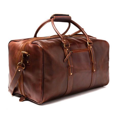 Leather Luggage Bag 20" // Antique Brown