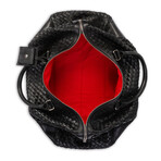 Woven Leather Duffle // Red Lining
