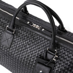 Woven Leather Duffle // Black Lining