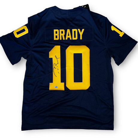 Tom Brady // Michigan Wolverines // Autographed Jersey