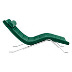 Gilda Lounge Chair // Green Velvet