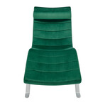 Gilda Lounge Chair // Green Velvet