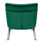 Gilda Lounge Chair // Green Velvet