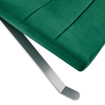 Gilda Lounge Chair // Green Velvet