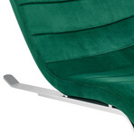 Gilda Lounge Chair // Green Velvet