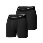 Standard Fit Boxer Briefs // Pack of 2 // Black (M)