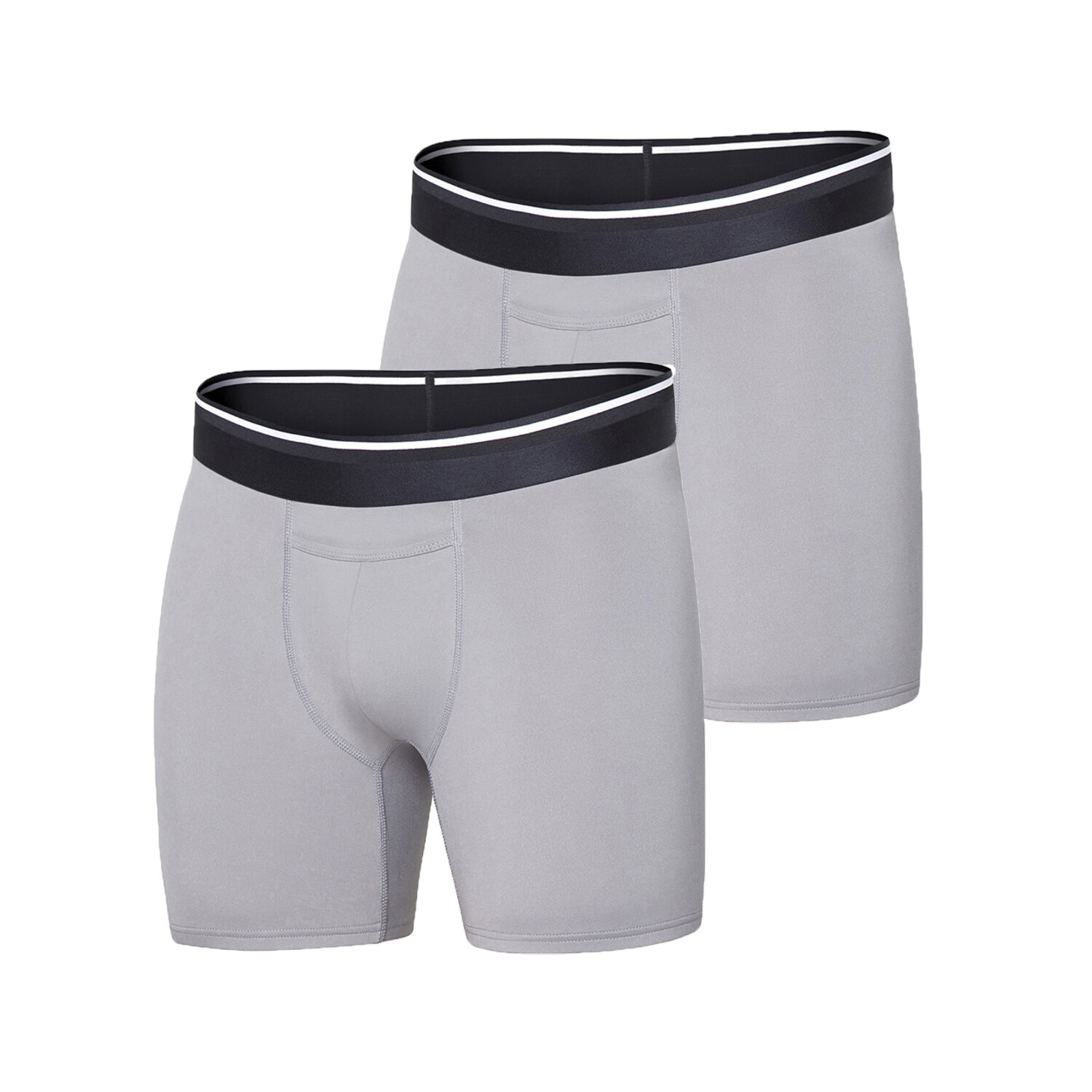 Standard Fit Boxer Briefs // Pack of 2 // Light Gray (S) - All