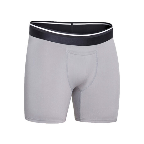 Standard Fit Boxer Briefs // Light Gray (XS)