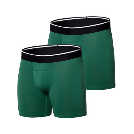 Athletic Fit Boxer Briefs // Pack of 2 // Forest (S)